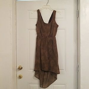 Leopard Print Hi Lo Dress